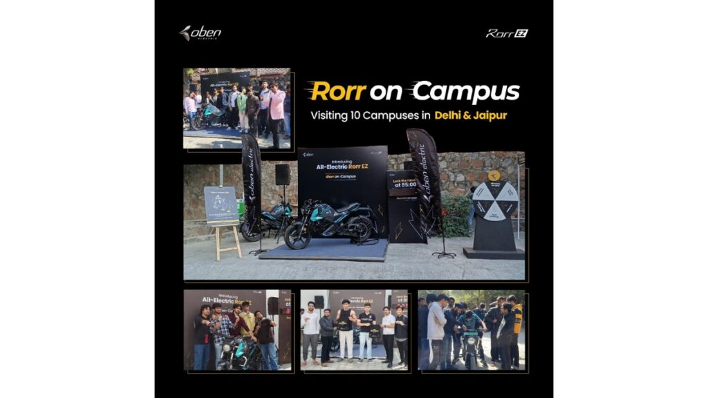 Oben Electric’s ‘Rorr On Campus’ Drives EV Adoption Amongst India’s Youth Oben Electric’s ‘Rorr On Campus’ Drives EV Adoption Amongst India’s Youth